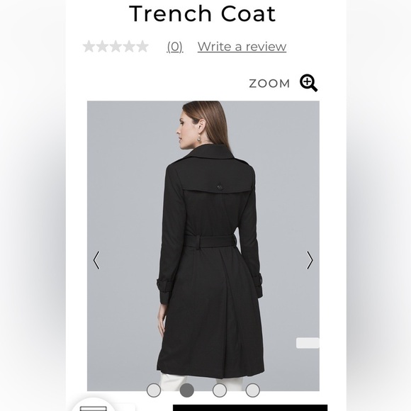 New - WHBM trench coat “price is firm” - Picture 4 of 10